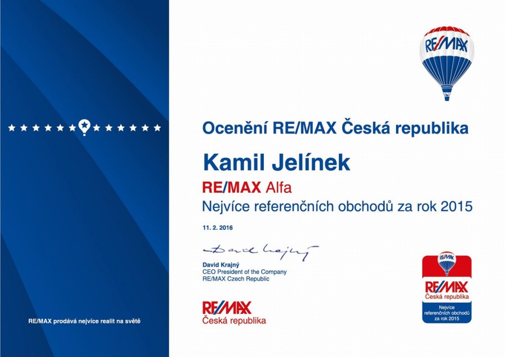 RE/MAX Certifikát